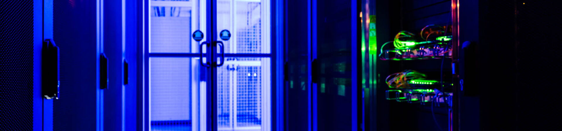 Blick in den Kaltgang des GRASS-MERKUR Data Centers.