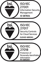 ISO/IEC Zertifikate:  27001, 27017 und 27018 bsi - GRASS-MERKUR