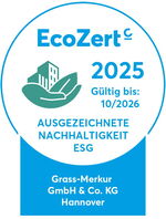 EcoZert ausgezeichnete Nachhaltigkeit ESG 2025-2026 - GRASS-MERKUR