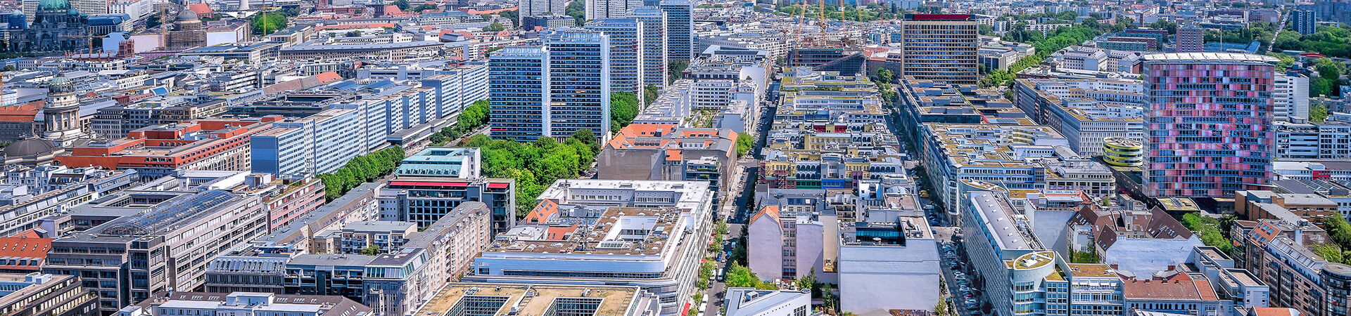 Aerial view of Berlin.