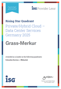 ISG Provider Lens Private: Rising Star Quadrant - Hybrid Cloud Data Center Services Germany 2025 - GRASS-MERKUR