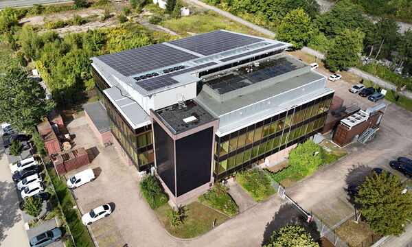 Drohnenaufnahme Rechenzentrum - GRASS-MERKUR
